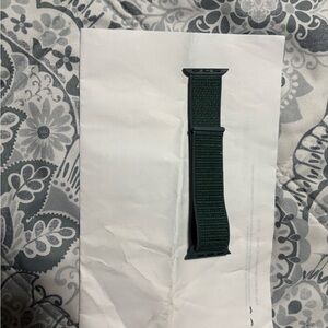 Apple Smartwatch Band - original dark green came with watch and red leather one